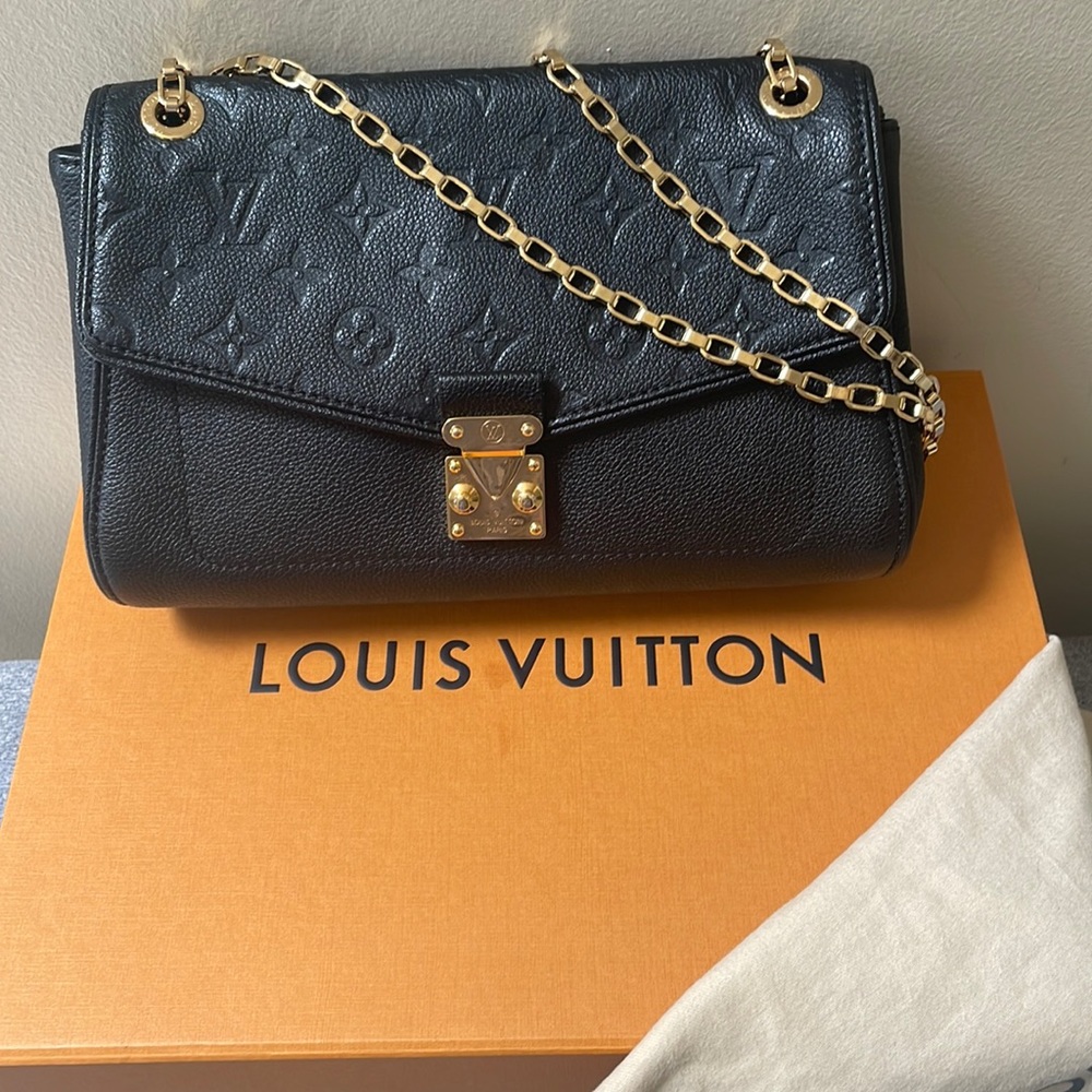 Louis Vuitton Empreinte Saint-Germain PM black hand bag SOLD!!